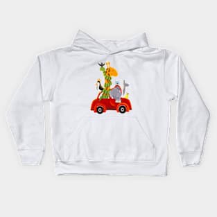 Animal Road Trip Kids Hoodie